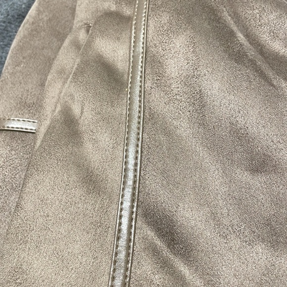 Faux Suede Biker Jacket - Picture 8 of 12